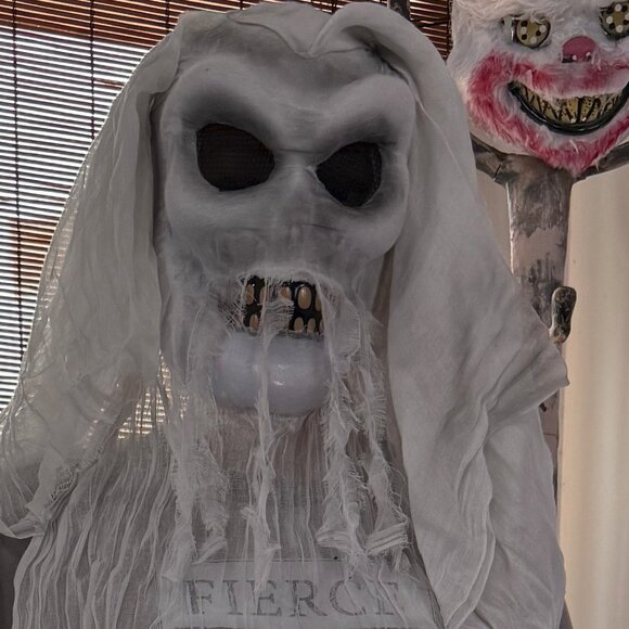 Ghastly Ghostly Halloween Mask - Picture 1 of 5